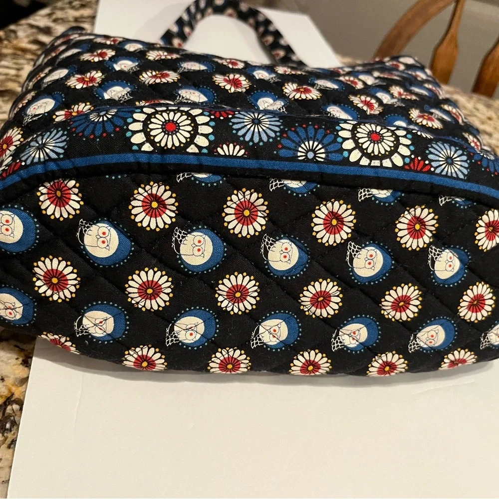 Vera Bradley Floral Patterned Tote Bag - Black and White